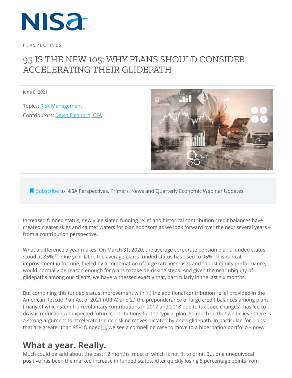 is the new Why plans should consider accelerating their glidepath NISA Investment Advisors, LLC